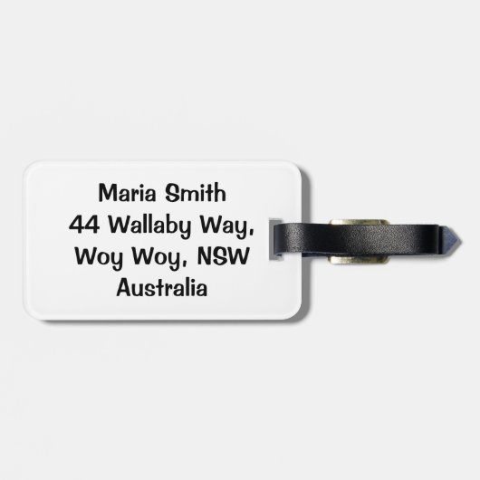 Étiquette À Bagage Pointes funestes de pastèque (Dos horizontal)