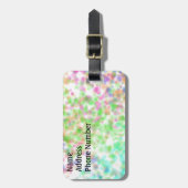 Étiquette À Bagage Points de couleur (Devant Vertical)