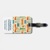 Étiquette À Bagage Points de repère des Etats-Unis d'Amérique (Dos horizontal)