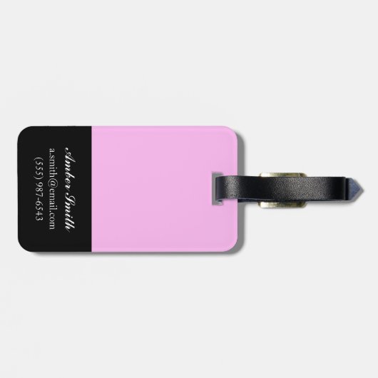 Étiquette À Bagage Points simples (Dos horizontal)