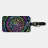 Étiquette À Bagage Points spiraux (Devant horizontal)