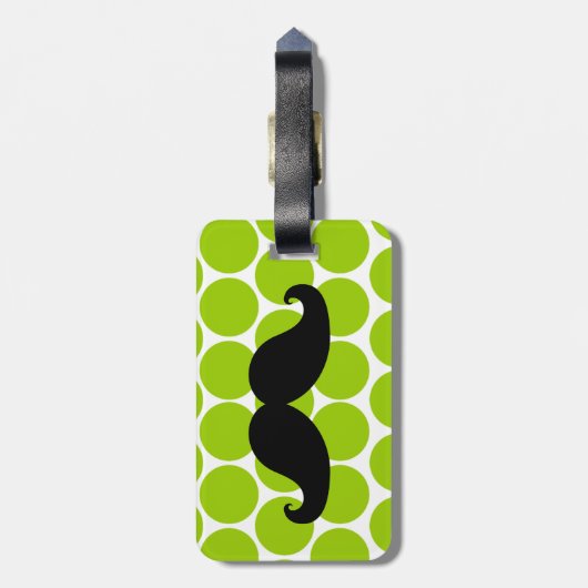 ÉTIQUETTE À BAGAGE POINTS VERTS DRÔLES DE L'ÉTIQUETTE %PIPE% DE (Dos Vertical)