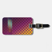 Étiquette À Bagage Pois de fruits Ombre Passion de nom (Devant horizontal)