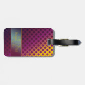 Étiquette À Bagage Pois de fruits Ombre Passion de nom (Dos horizontal)