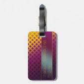 Étiquette À Bagage Pois de fruits Ombre Passion de nom (Dos Vertical)