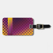 Étiquette À Bagage Pois de fruits Ombre Passion de nom (Devant horizontal)