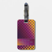 Étiquette À Bagage Pois de fruits Ombre Passion de nom (Dos Vertical)