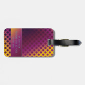 Étiquette À Bagage Pois de fruits Ombre Passion de nom (Dos horizontal)