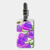 Étiquette À Bagage Pois doux (Devant Vertical)