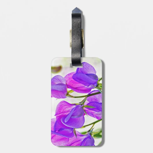 Étiquette À Bagage Pois doux (Dos Vertical)