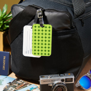 Étiquette À Bagage Pois et diamants par Shirley Taylor