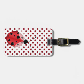 Étiquette À Bagage Pois et étiquette élégants de bagage de coccinelle