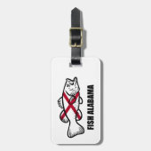 Étiquette À Bagage Poisson Alabama (Devant Vertical)