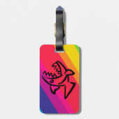 Étiquette À Bagage Poisson arc-en-ciel (Dos Vertical)