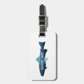 Étiquette À Bagage Poisson Cayuga Lake New York (Devant Vertical)