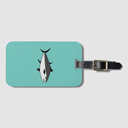 Étiquette À Bagage Poisson de thon (Devant Horizontal)