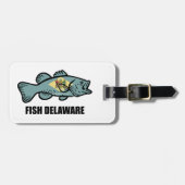Étiquette À Bagage Poisson Delaware (Devant horizontal)