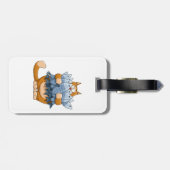 Étiquette À Bagage Poisson d'élevage de chats (Dos horizontal)