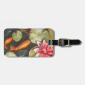 Étiquette À Bagage Poisson d'or Lys d'eau Koi Pond (Devant horizontal)