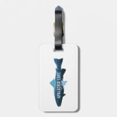 Étiquette À Bagage Poisson du lac Apalachia Caroline du Nord (Dos Vertical)