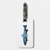 Étiquette À Bagage Poisson du lac Marion en Caroline du Sud (Dos Vertical)