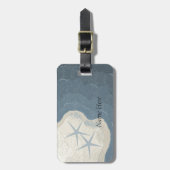 Étiquette À Bagage Poisson étoilé et océan (Devant Vertical)