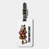 Étiquette À Bagage Poisson Maryland (Devant Vertical)