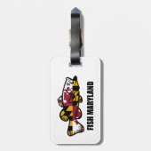 Étiquette À Bagage Poisson Maryland (Dos Vertical)