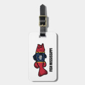 Étiquette À Bagage Poisson Mississippi (Devant Vertical)