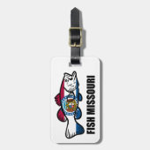 Étiquette À Bagage Poisson Missouri (Devant Vertical)