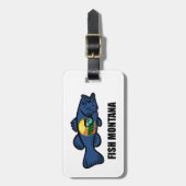 Étiquette À Bagage Poisson Montana Bass (Devant Vertical)