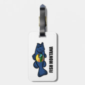 Étiquette À Bagage Poisson Montana Bass (Dos Vertical)