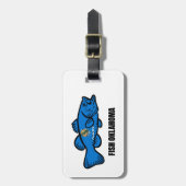 Étiquette À Bagage Poisson Oklahoma (Devant Vertical)