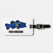 Étiquette À Bagage Poisson Oregon (Devant horizontal)