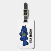 Étiquette À Bagage Poisson Oregon (Devant Vertical)