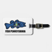 Étiquette À Bagage Poisson Pennsylvanie (Devant horizontal)