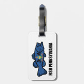 Étiquette À Bagage Poisson Pennsylvanie (Dos Vertical)