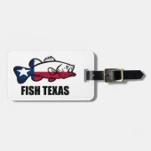 Étiquette À Bagage Poisson Texas (Devant horizontal)