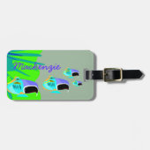 Étiquette À Bagage Poisson tropical (Devant horizontal)