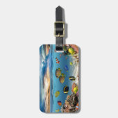 Étiquette À Bagage Poisson tropical sous-marin Coral Reef (Devant Vertical)