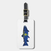 Étiquette À Bagage Poisson truite de l'Oregon (Devant Vertical)