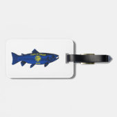 Étiquette À Bagage Poisson truite de l'Oregon (Dos horizontal)
