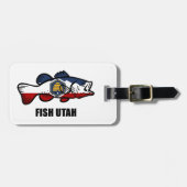 Étiquette À Bagage Poisson Utah (Devant horizontal)