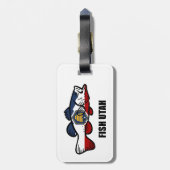 Étiquette À Bagage Poisson Utah (Dos Vertical)