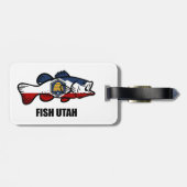 Étiquette À Bagage Poisson Utah (Dos horizontal)