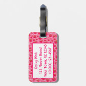 Étiquette À Bagage Poissons de Gerber rose (Dos Vertical)