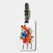 Étiquette À Bagage Poissons de Koi (Devant Vertical)