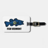 Étiquette À Bagage Poissons du Vermont (Devant horizontal)