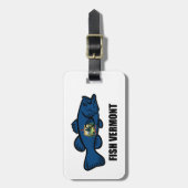 Étiquette À Bagage Poissons du Vermont (Devant Vertical)