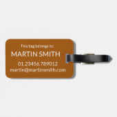 Étiquette À Bagage Poissons et chips Pois moisis British Pub Fare UK  (Dos horizontal)